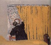 Edouard Vuillard Yellow curtains painting